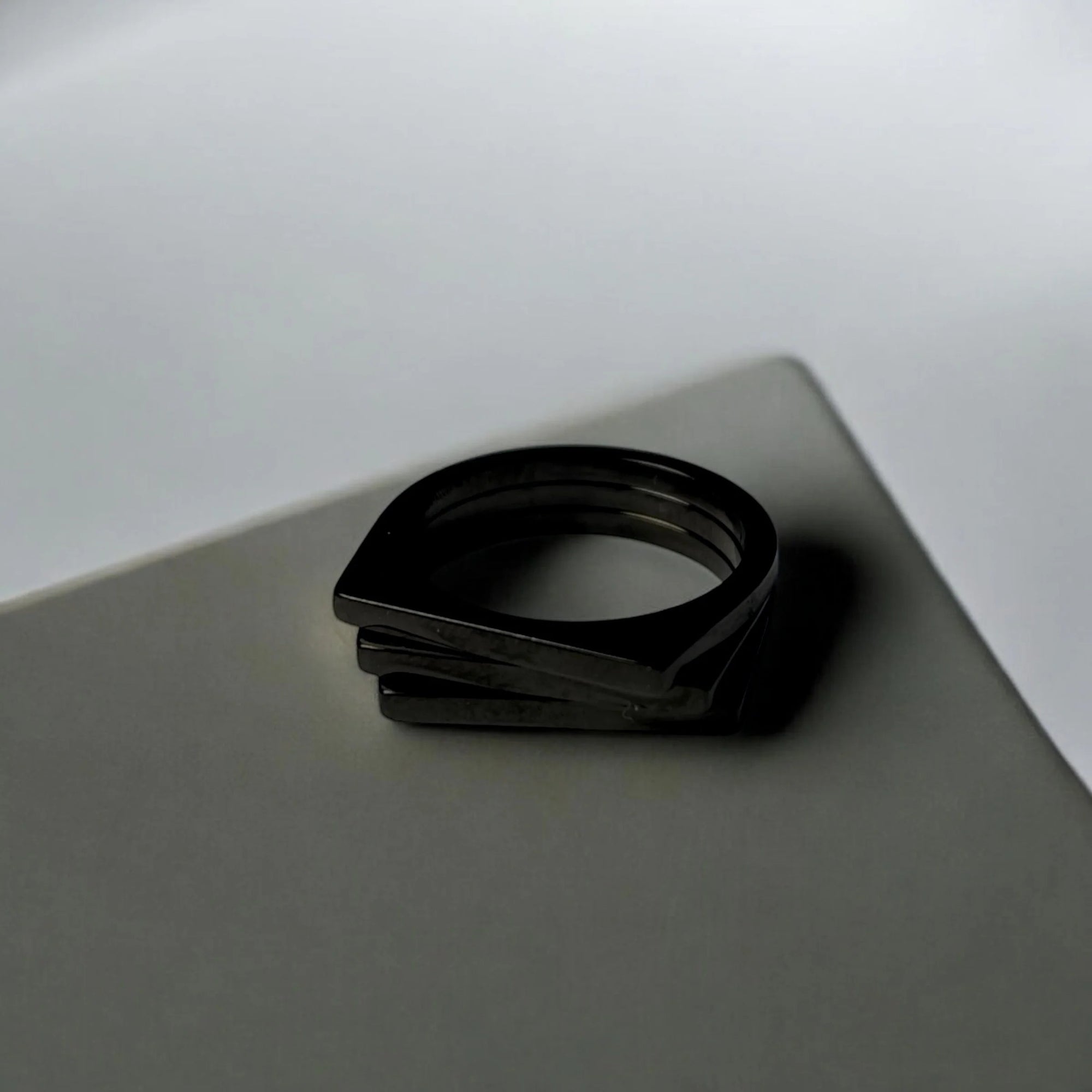 Abstract Ring (Black)