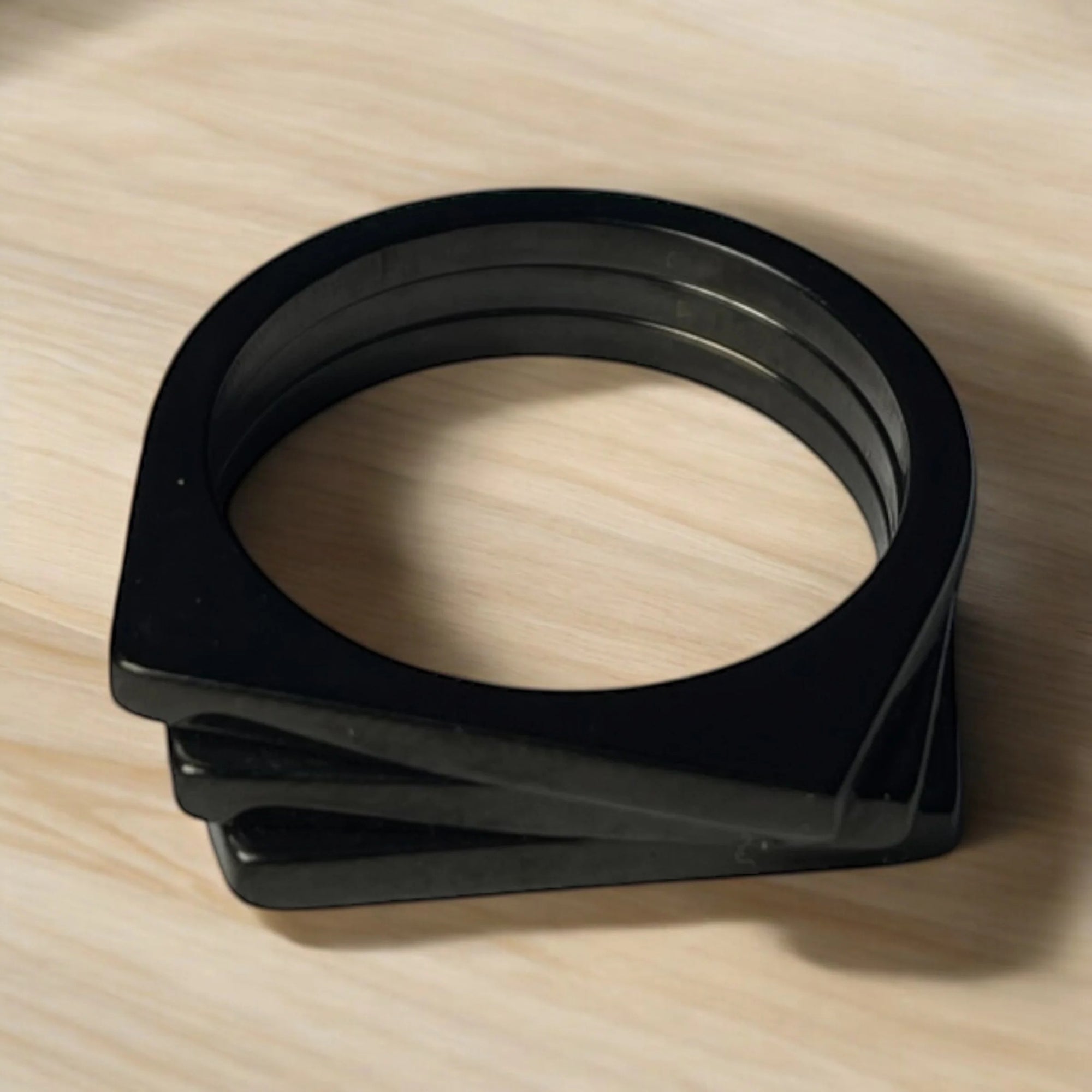 Abstract Ring (Black)