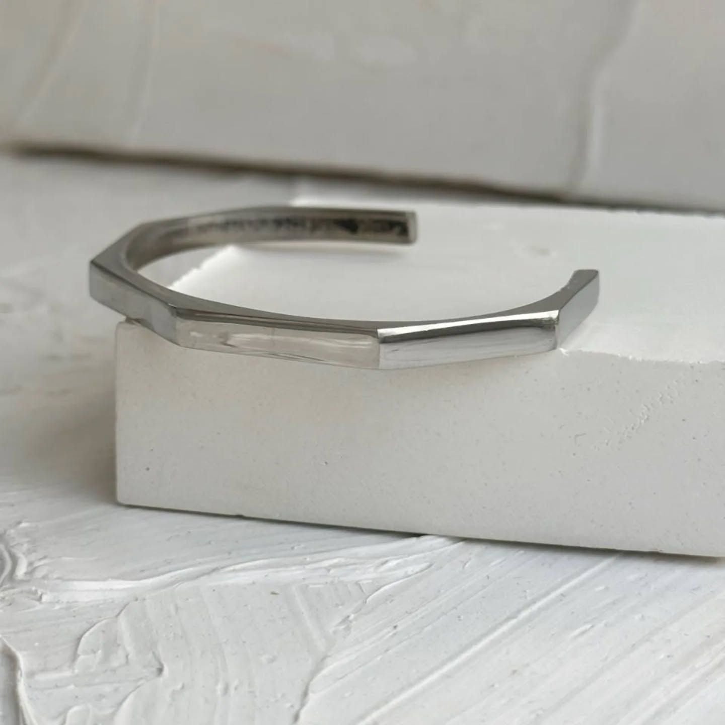 Hexagon Cuff Bangle