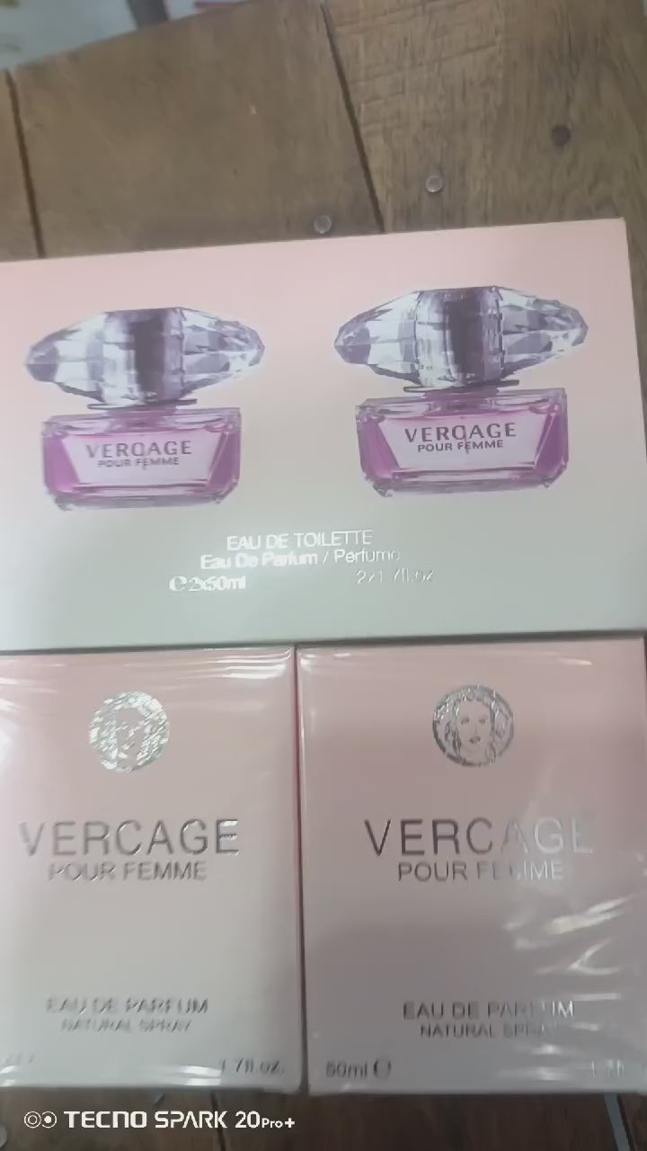 Buy 1 Get 1 FREE  ( 2 Piece ) Versace Bright Crystal Edp