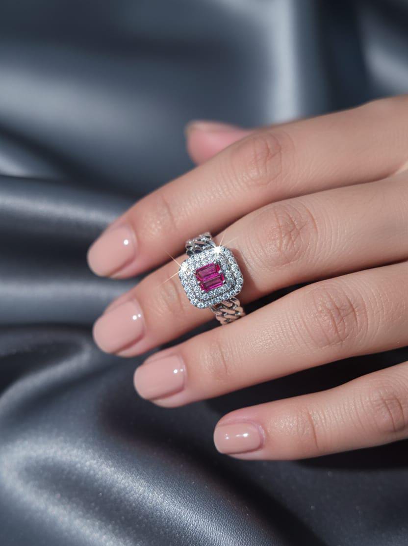Sparkling Zircon Rings