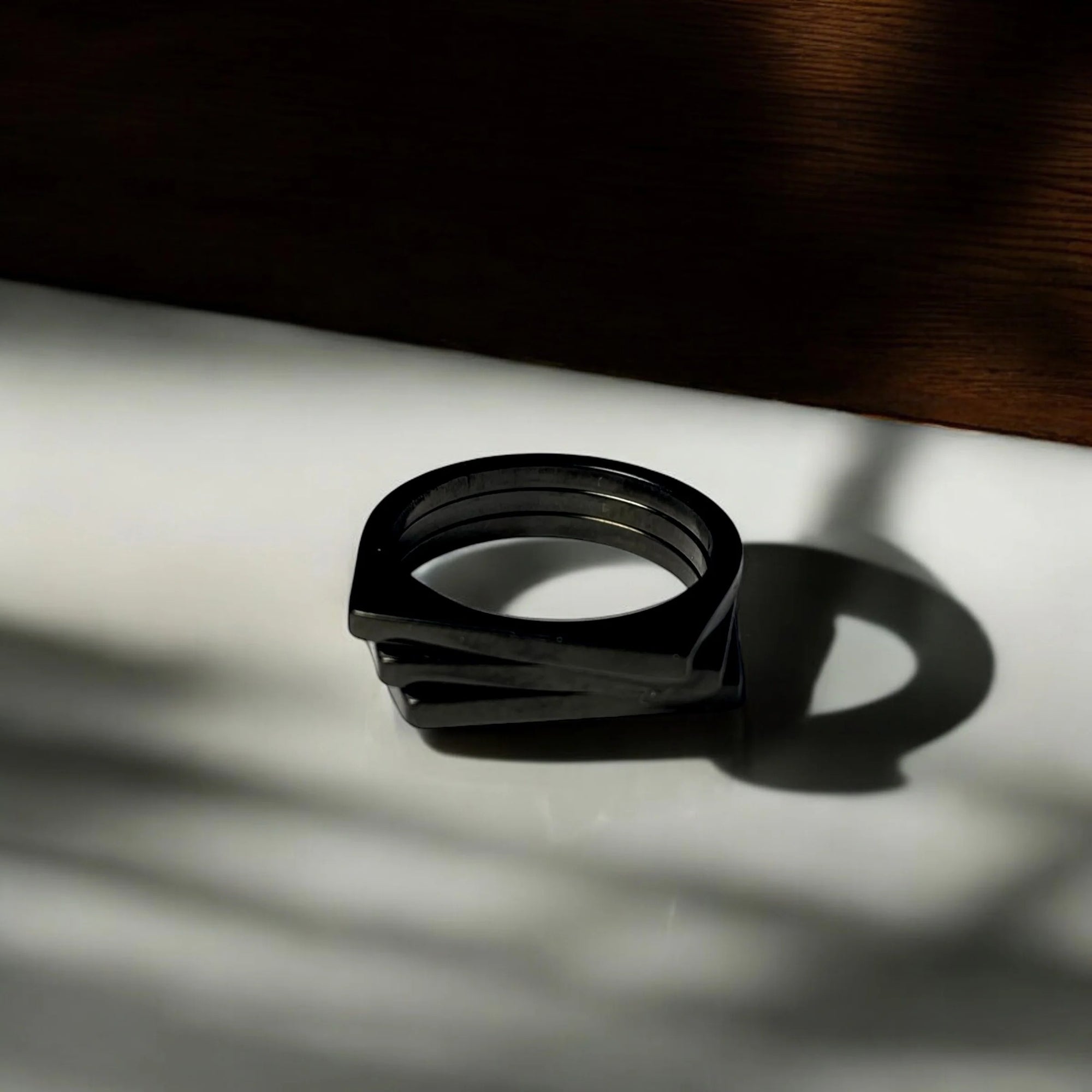 Abstract Ring (Black)