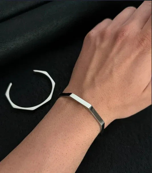 Hexagon Cuff Bangle