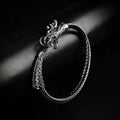 6mm Black Metallic Draco Cuff  Bangle