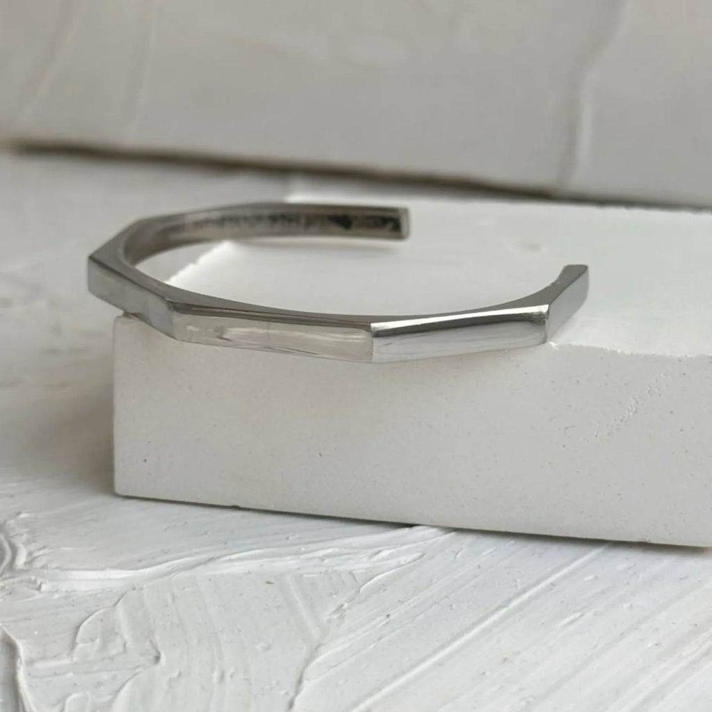 Hexagon Cuff Bangle