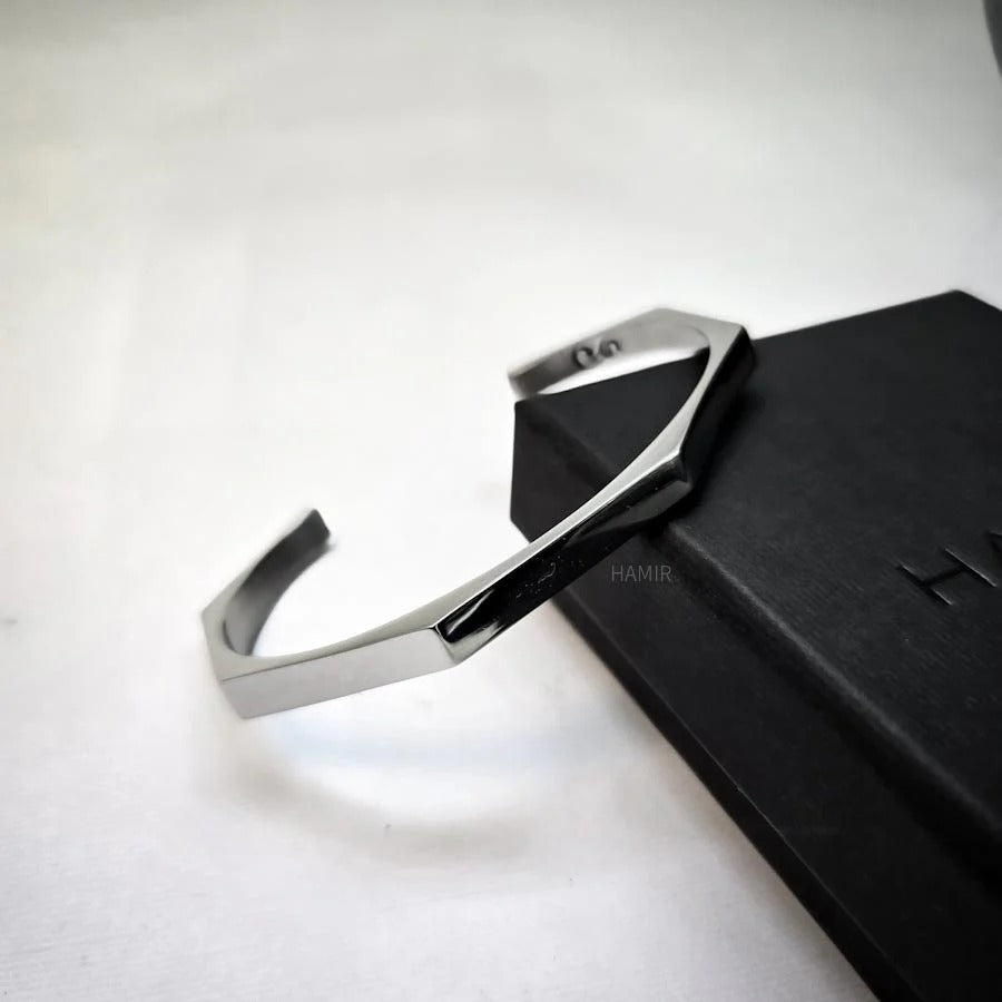 Hexagon Cuff Bangle