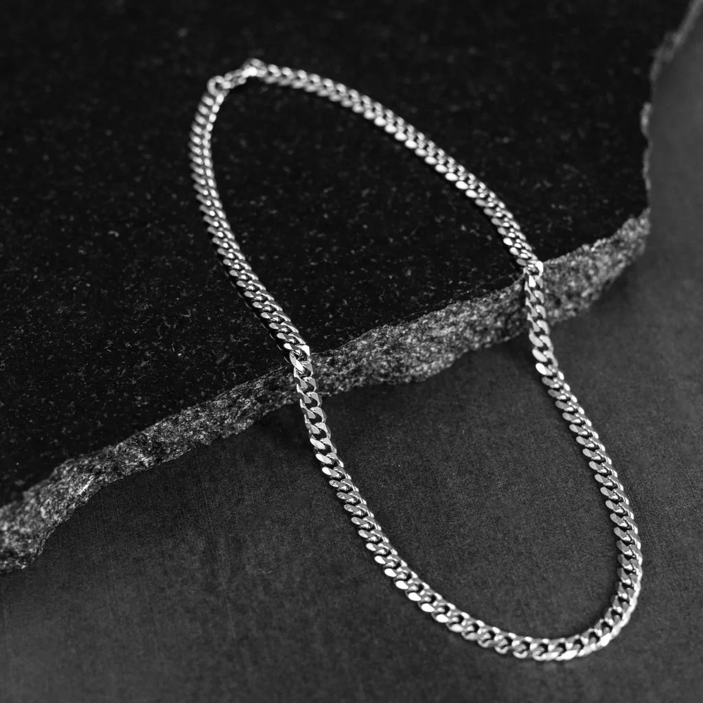 3MM CURB CHAIN (SILVER)