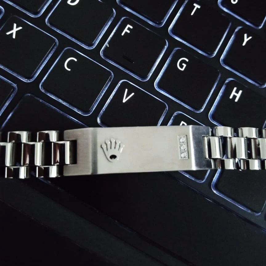 16mm Silver RLX Crown Jubilee Bracelet