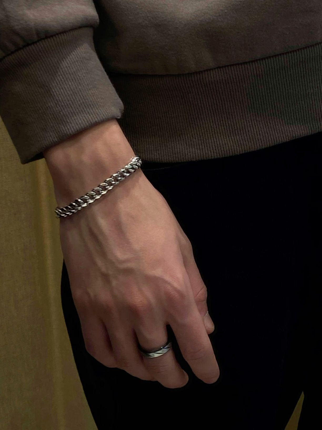 Cuban bracelet silver
