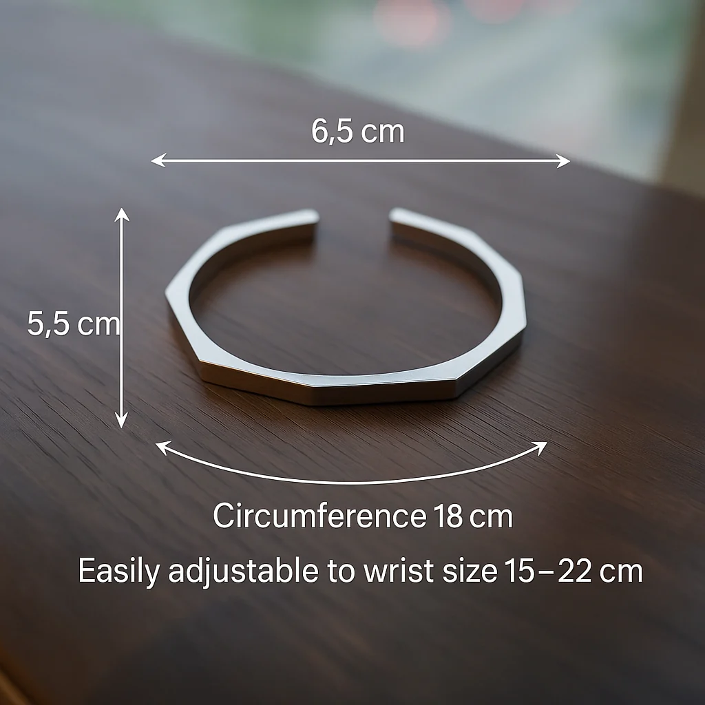 Hexagon Cuff Bangle