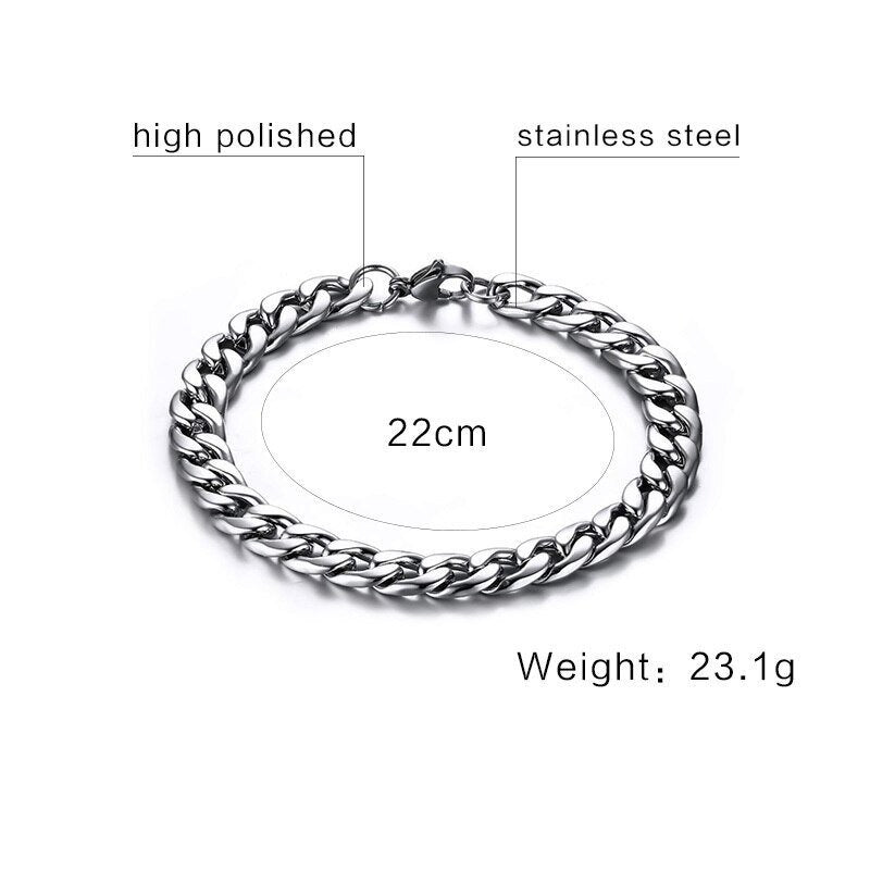 Cuban bracelet silver